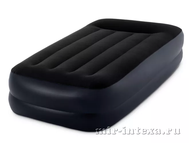 Купить надувную кровать со встроенным насосом 220В 99х191х42см Intex 64122