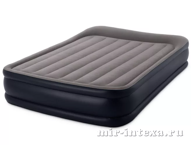 Купить надувную кровать со встроенным насосом 220В 152х203х42см, Intex 64136