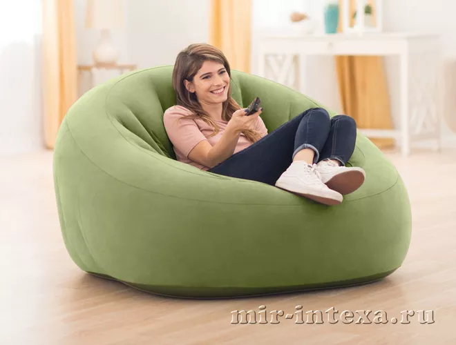 Купить надувное кресло Beanless Bag 124x119x76см Intex 68576