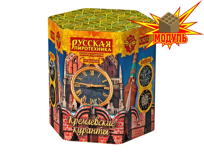 Купить фейерверк РС8070 Кремлевские куранты в Москве