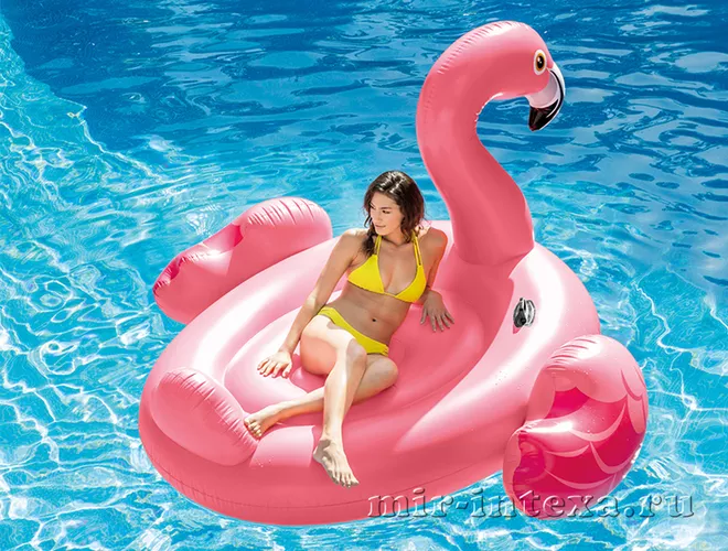 Купить плотик Mega Flamingo 218х211х136см, Intex 56288