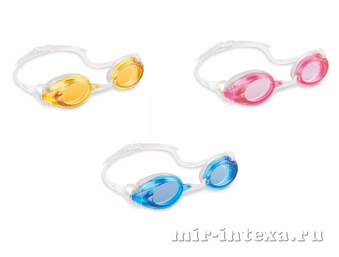 Купить очки для плавания Sport Relay Goggles, 3 цвета, Intex 55684 в Москве