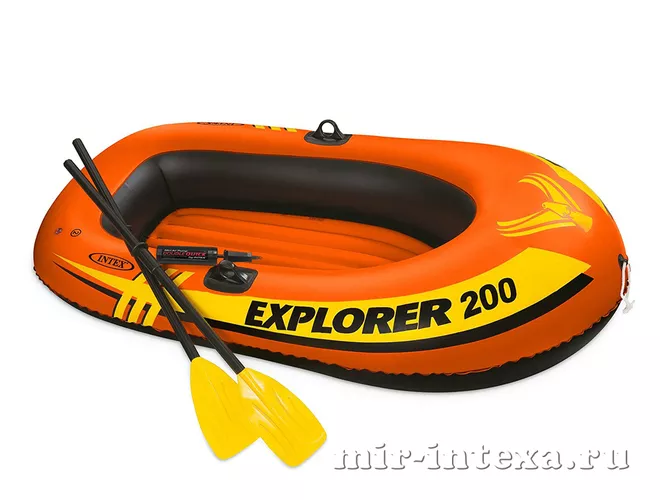 Купить надувную лодку Explorer 200 185х94х41см, Intex 58331 в Москве
