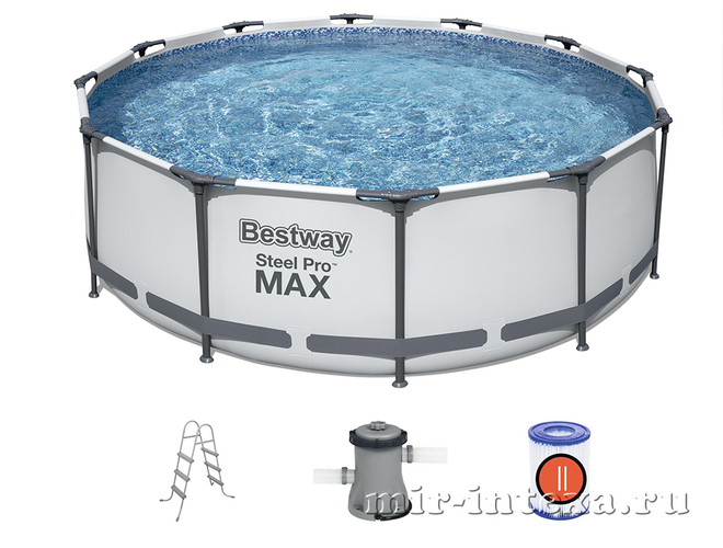 Купить каркасный бассейн Steel Pro MAX 366х100см, Bestway 56418 в Москве