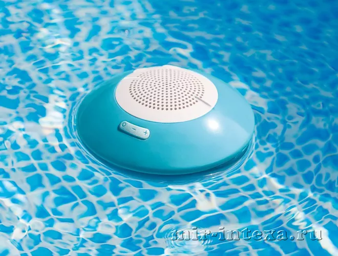 Купить плавающую музыкальную Bluetooth-колонку с LED-подсветкой, Intex 28625 в Москве