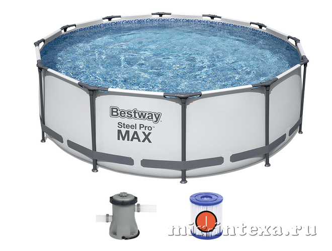 Купить каркасный бассейн Steel Pro MAX 366х100см, Bestway 56260 в Москве