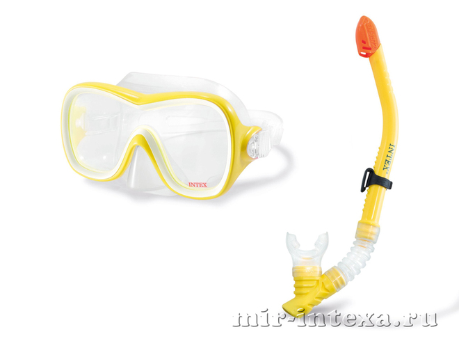 Купить набор маска c трубкой Wave Rider Swim, Intex 55647