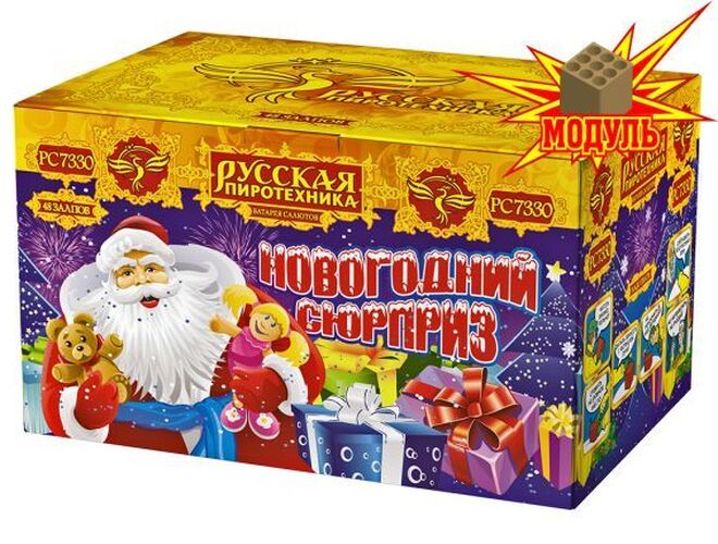 Купить фейерверк PC7330 Новогодний сюрприз в Москве