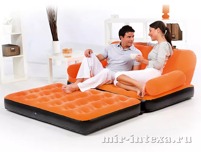 Купить надувной оранжевый диван Bestway 67356