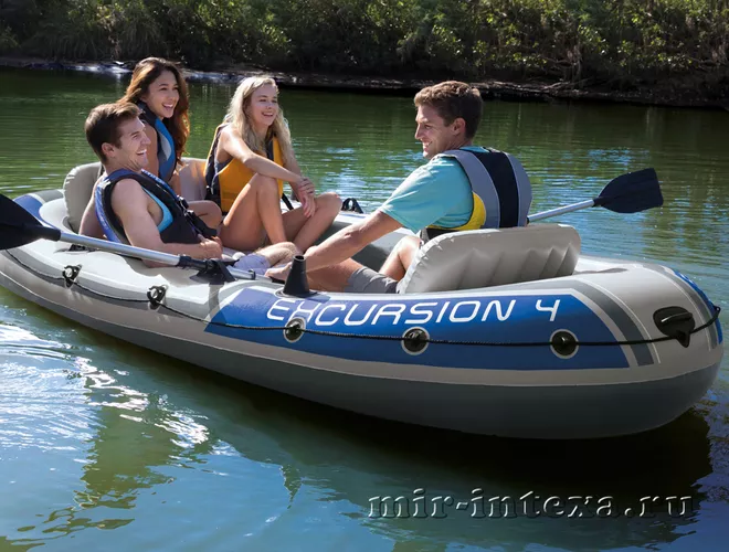 Купить лодку надувную Экскурсия Intex 68324